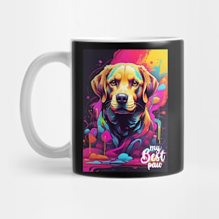 My Best Paw Labrador Retrievers Graffiti Mug